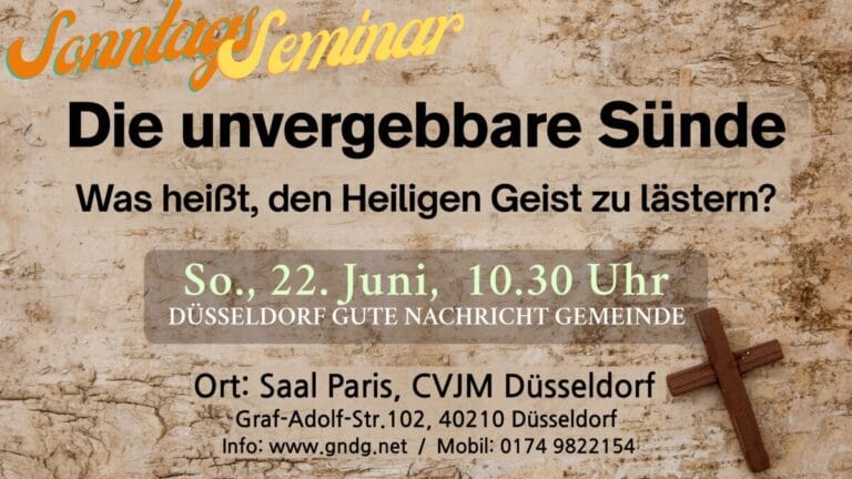 Die unvergebbare Sünde